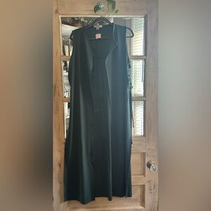 Fav Lux | Elegant Green Sleeveless Duster vest